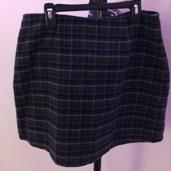 Vintage American Eagle Plaid Wool Skirt - Picture 2 of 3